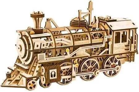 Puzzle drewniane Model 3D Lokomotywa - PICARESQUE