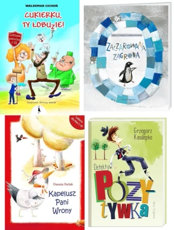 Kapelusz Pani Wrony+Detektyw Pozytywka+Zaczarowana zagroda+Cukierku, ty... - Grzegorz Kasdepke