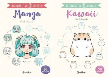 Rysowanie w 10 krokach Manga + Kawai Chie Kutsuwada Nauka rysowania - Chie Kutsuwada