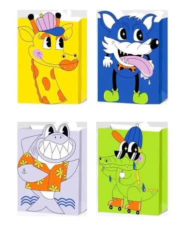 Torebka prezentowa M Zwierzaki