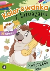Kolorowanka z tatuażami. Zwierzęta leśne - praca zbiorowa
