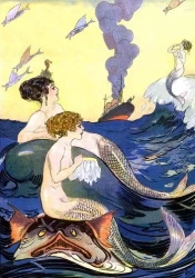 Karnet B6 z kopertą Syreny - Madame Treacle