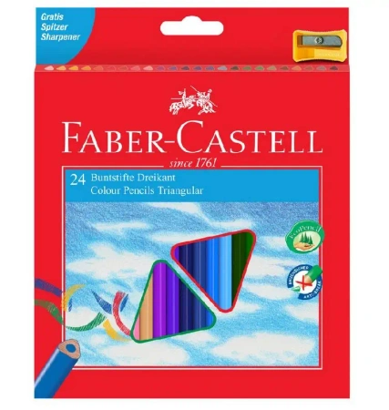 Kredki Eco Colour 24 kolory + temperówka - Faber Castell