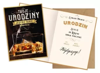 Karnet V Urodziny - Kukartka