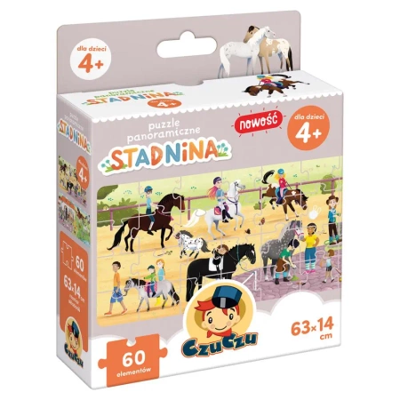 Puzzle 60 panoramiczne Stadnina CzuCzu - Bright Junior Media Justyna Han