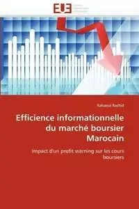 Efficience informationnelle du marché boursier marocain - RACHID-R