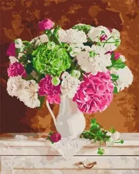 Malowanie po numerach - Czułość w bukiecie 40x50cm - Ideyka