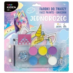 Farbki do twarzy zestaw Jednorożec KIDEA - DERFORM