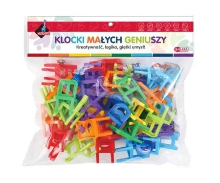 Klocki małych geniuszy - Krzesełka 40 elementów - Askato