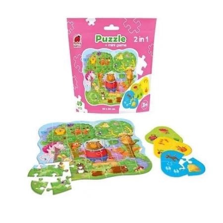 Puzzle 2w1 Magiczny Las 49el - Roter Kafer