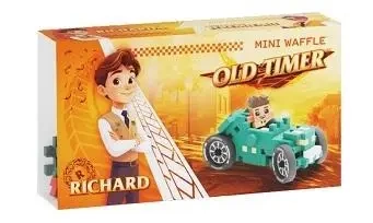 Mini Waffle 50el Cars: Teal Old Timer - Marioinex