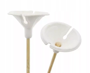 Patyczki z zatyczkami do balonów + papier 10szt - Godan