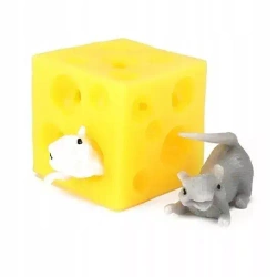 ROZCIĄGLIWY SEREK Z MYSZKAMI SQUISHY DWIE MYSZKI
