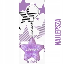 Brelok gwiazdka Najlepsza - Be-Happy Gifts