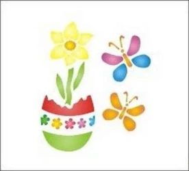 Szablon zmywalny wielkanocny 12x15cm - Galeria Hobby