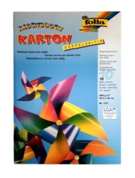 Karton tęczowy 200g gładki 10 arkuszy - Galeria Hobby