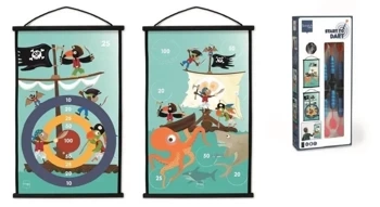 Rzutki przyssawki Start to Dart Piraci - Scratch