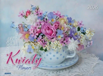 Kalendarz 2026 ścienny albumowy 28,5x20cm Kwiaty - AVANTI