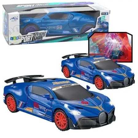 Auto sportowe czujnik przeszkód niebieskie - Leantoys