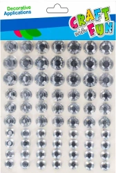 Ozdoba Dekoracyjna Samoprzylepna KrysztaŁki Diamenty Op.70 szt. Craft with Fun 501436