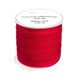 Sznurek nylonowy 0,8mm 100m czerwony - Dalprint dpCraft