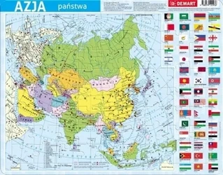 Puzzle ramkowe - Azja polityczna - Opracowanie zbiorowe