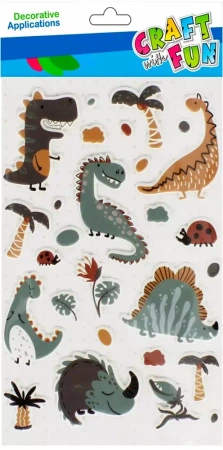 Ozdoba dekoracyjna Naklejki Dinusie 27szt Cf Pbh 12/288 - Craft with Fun