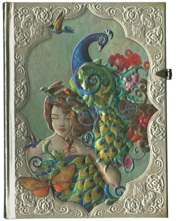 Notatnik ozdobny 0025-01 Paw i wróżka ONIRICA - Boncahier