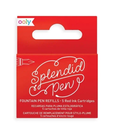 Naboje uzupełniajace Splendid czerwone 5szt - Kolorowe Baloniki