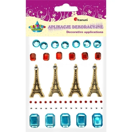 Kryształki samoprzylepne mix - Titanum