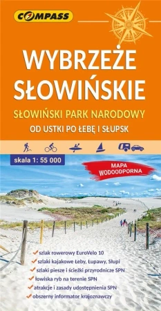 Mapa - Wybrzeże Słowińskie.. 1:55 000 - PRACA ZBIOROWA