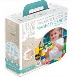 Klocki drewniane Basic Colour 50szt - Kooglo