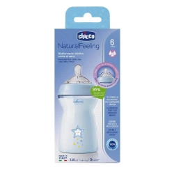 Butelka plastikowa NaturalFeeling nieb 330ml 6m+ - Chicco