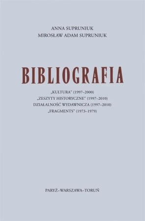 Bibliografia - Anna Supruniuk, Mirosław Adam Supruniuk