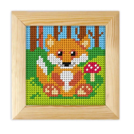 Haft z ramką. Moje pierwsze wyszywanie - Lisek - Anex-bis