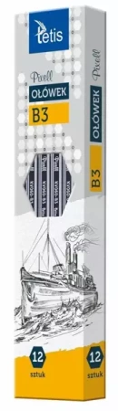 Ołówek PIXELL heksag.twar.B KV060-B - Tetis