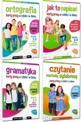 Pakiet Karty pracy: Czytanie, pisanie, ortografia i gramatyka Klasy 1-3 - Marta Kurdziel