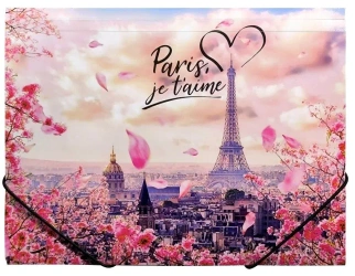 Teczka A4 PP na gumkę z nadrukiem Take Me To Paris - Panta Plast