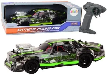 Auto sportowe RC 1:16 zielone - Leantoys