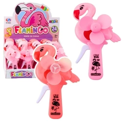 Wentylator ręczny flaming różowy - Leantoys