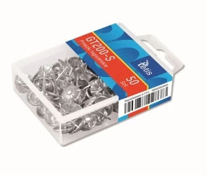 Pinezki tapicerskie srebrne Tetis 50 sztuk