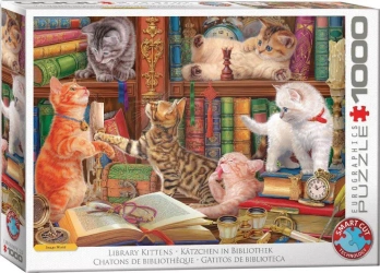 Puzzle 1000 Library Kittens 6000-5913 - Eurographics