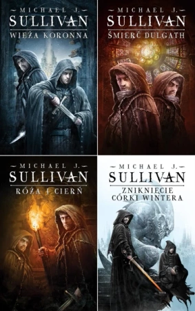 Kroniki Riyrii 1-4 Sullivan Wieża koronna +Róża+ Śmierć Dulgath +Zniknięcie - Michael J. Sullivan