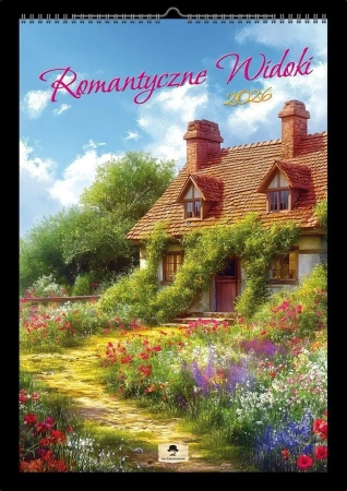 Kalendarz 2026 A3 ścienny romantyczne widoki - Pan Kalendarzyk