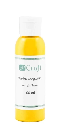 Farba akrylowa ciemnożółta 60ml - Dalprint dpCraft