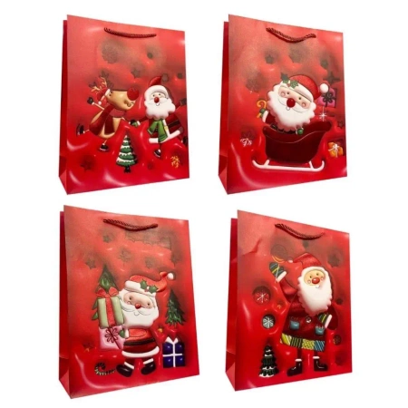 Torebka prezentowa S Boże Narodzenie mix - Ju-Piter