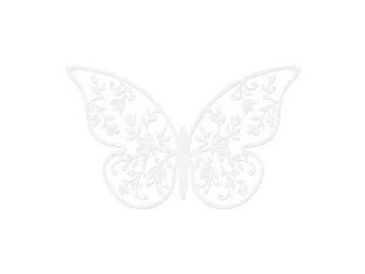 Dekoracje papierowe Motyl 8x5cm 10 zt - PartyDeco