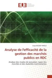 Analyse de l'efficacité de la gestion des marchés publics en RDC - BELEPEY MINGA Serge