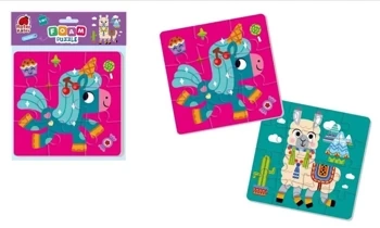 Piankowe puzzle 2w1. Jednorożec i lama - Roter Kafer