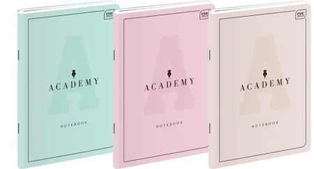 Zeszyt A4/60K kratka Academy Pastel (5szt) - INTERDRUK